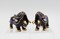 Ceramic Black Bull with Gold Accents Salt And Pepper Shakers, Home Décor, Gift for Her, Gift for Mom, Kitchen Décor